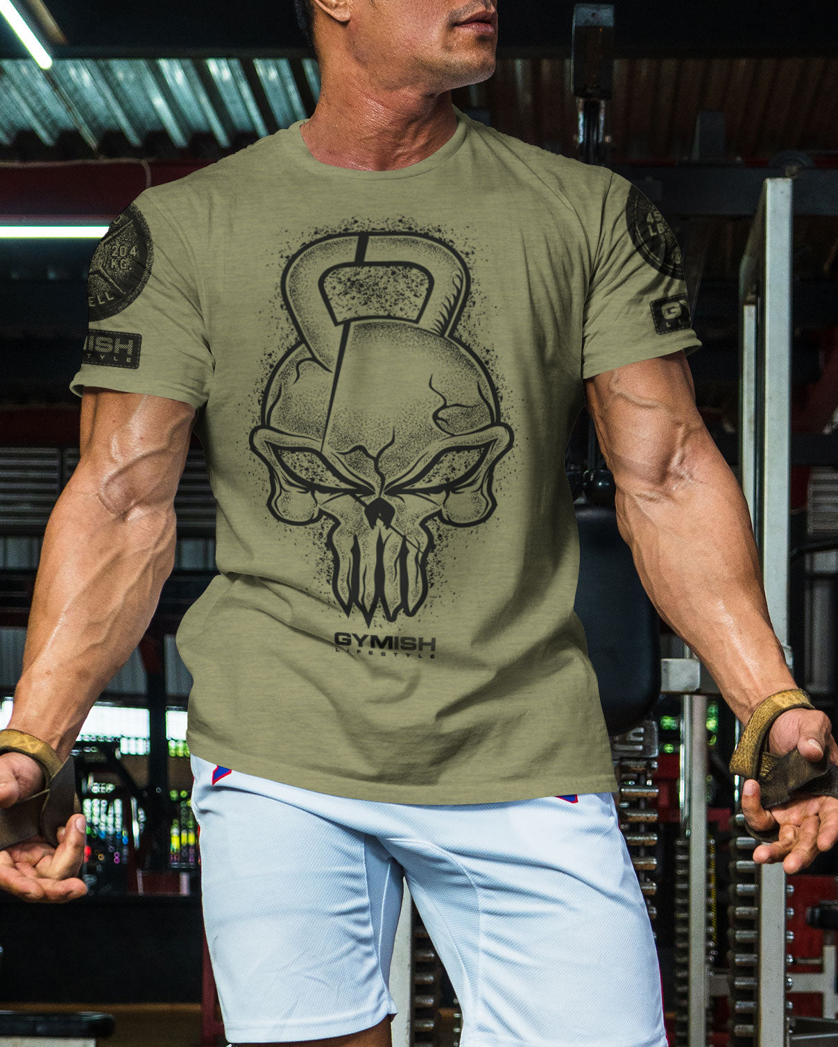 028. Gym Reaper Funny Motivational Workout Gym T-Shirt for Men T-Shirt GYMISH LIFESTYLE