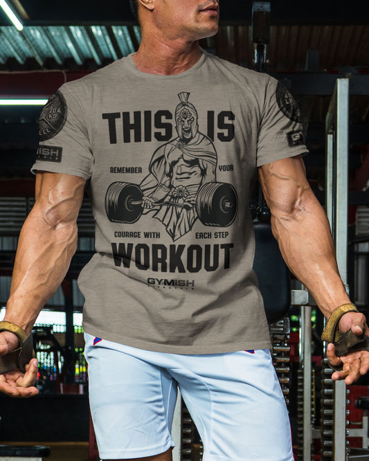 026. Spartan Gym Funny Motivational Workout Gym T-Shirt for Men T-Shirt GYMISH LIFESTYLE