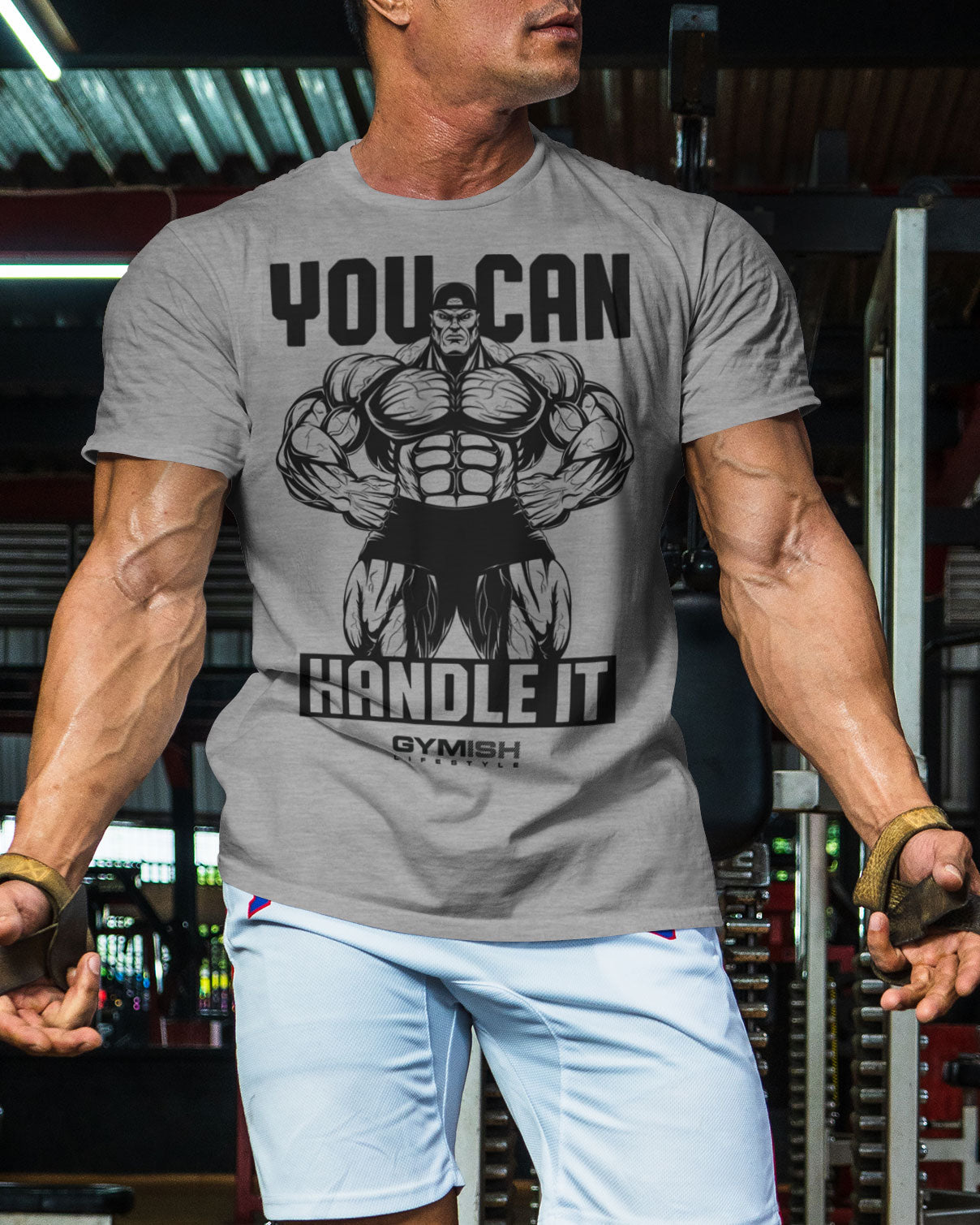 035. You Can Handle It Funny Motivational Workout Gym T-Shirt for Men T-Shirt GYMISH LIFESTYLE