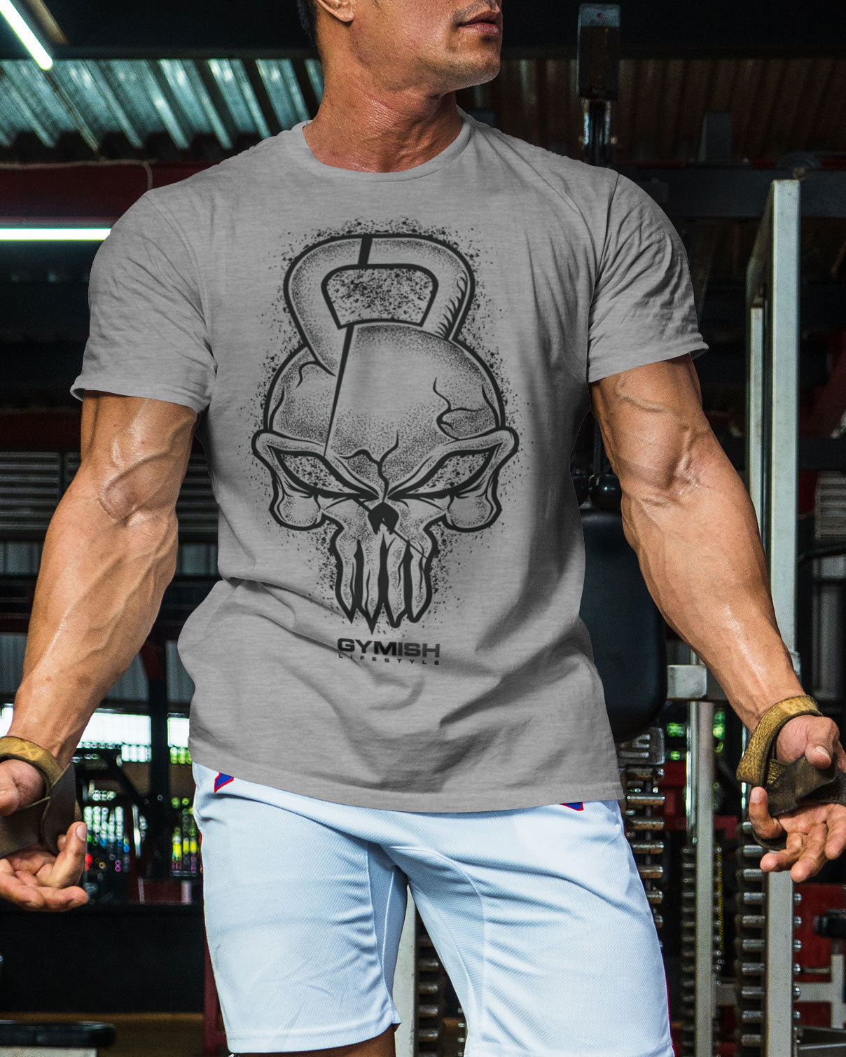 028. Gym Reaper Funny Motivational Workout Gym T-Shirt for Men T-Shirt GYMISH LIFESTYLE