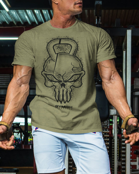 028. Gym Reaper Funny Motivational Workout Gym T-Shirt for Men T-Shirt GYMISH LIFESTYLE