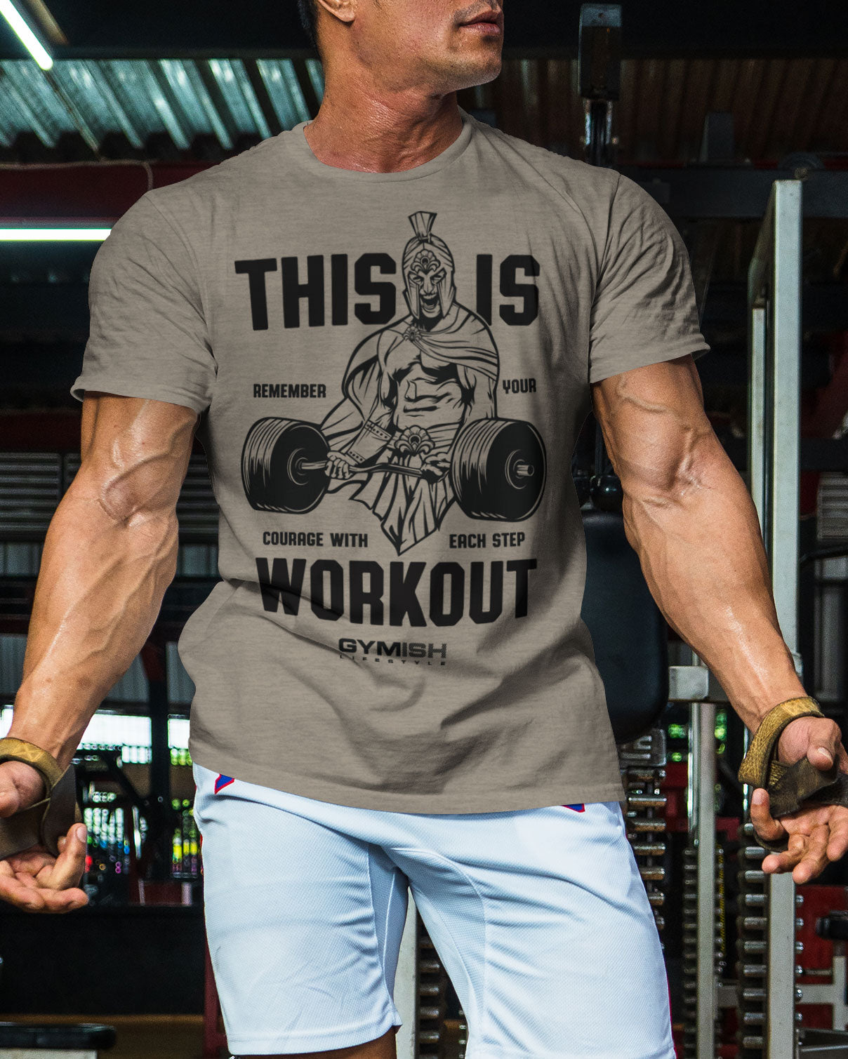 026. Spartan Gym Funny Motivational Workout Gym T-Shirt for Men T-Shirt GYMISH LIFESTYLE