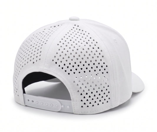 GYMISH Weightplate Gym Hat for Men, Weight Plate Patch Snapback, 6 Panel Laser Vented Workout Cap