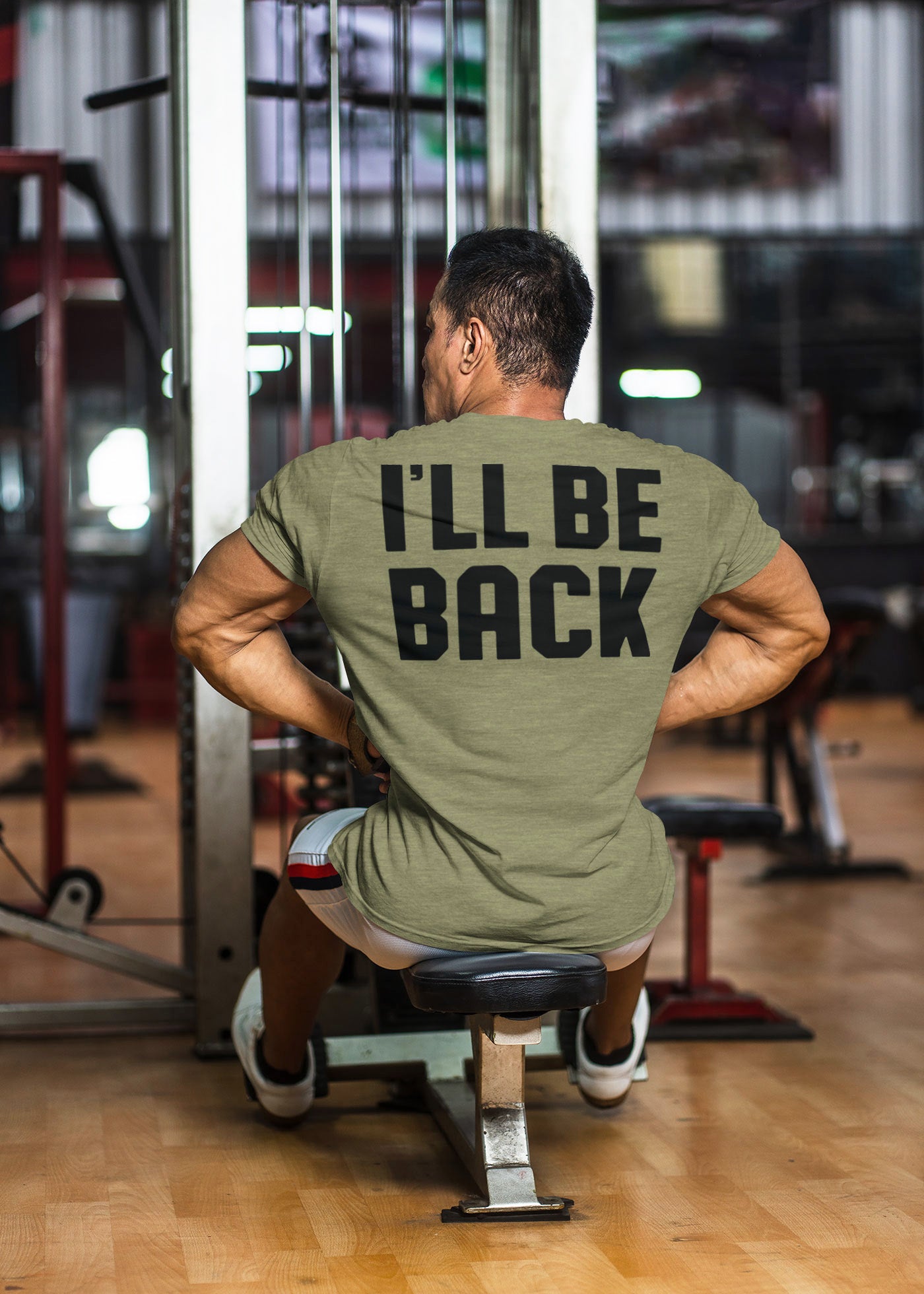 019. GYM TIME - I'll BE BACK Workout T-Shirt