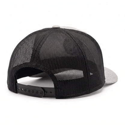 GYMISH Dumbbell Gym Hat for Men, Weight Plate Patch Snapback, 6 Panel Laser Vented Workout Cap