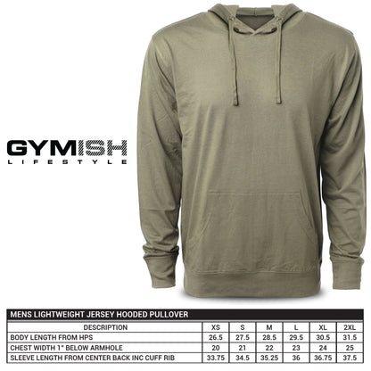 Rest At The End Workout Muscle Fit Hoodie for Men, Athletic Pullover, Military Green