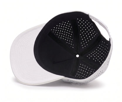 GYMISH Weightplate Gym Hat for Men, Weight Plate Patch Snapback, 6 Panel Laser Vented Workout Cap