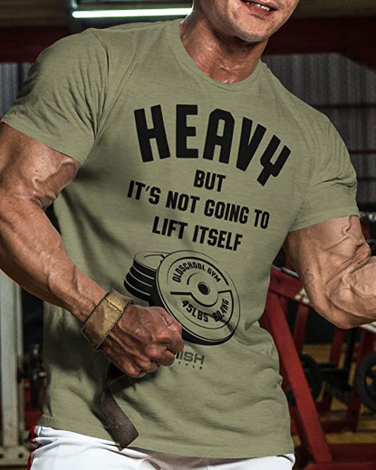 041. Heavy Lift Workout T-Shirt - Gymish - - #Gym Shirts# - - #Workout T-Shirts#