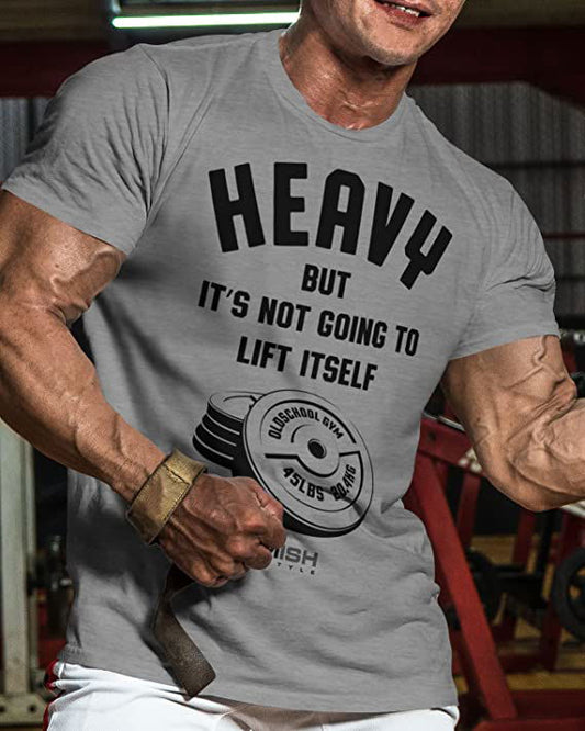 041. Heavy Lift Workout T-Shirt - Gymish - - #Gym Shirts# - - #Workout T-Shirts#