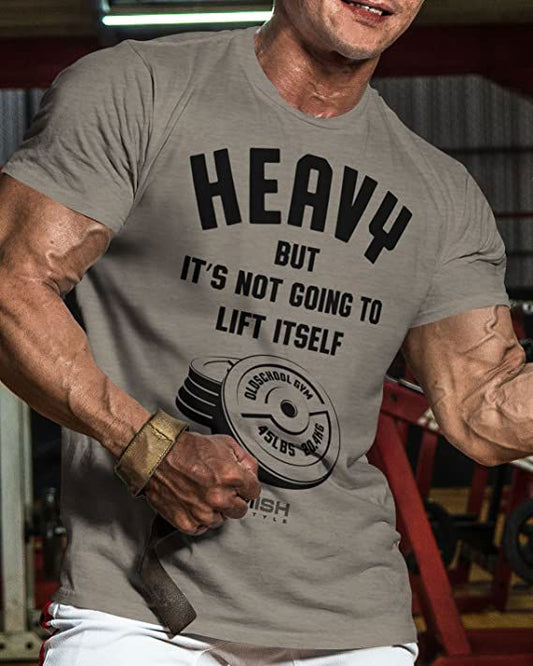 041. Heavy Lift Workout T-Shirt - Gymish - - #Gym Shirts# - - #Workout T-Shirts#