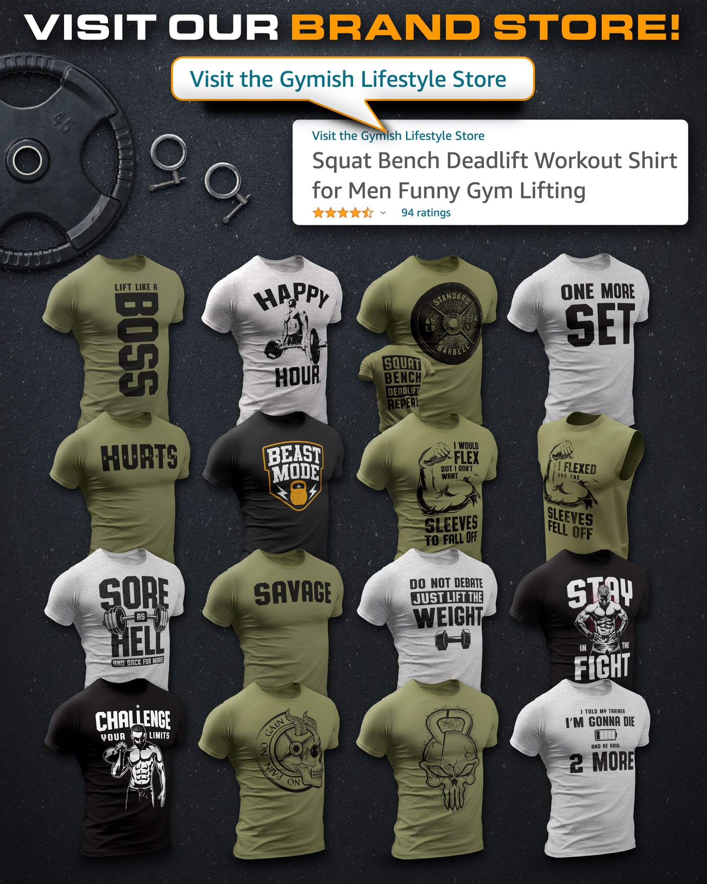 Panda Get-Up Gym Workout Shirt for Men with Air Freshener Gift Set