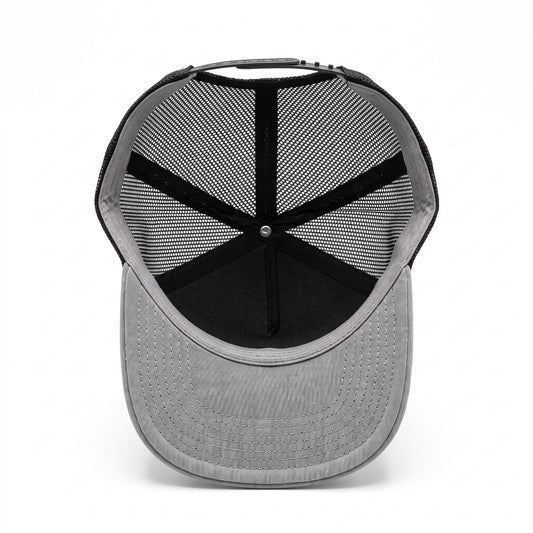 GYMISH Weightplate Gym Hat for Men, Weight Plate Patch Snapback, 6 Panel Laser Vented Workout Cap
