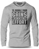 053. DOUBLE GAINS Lightweight Long Sleeve Hooded T-shirt for Men