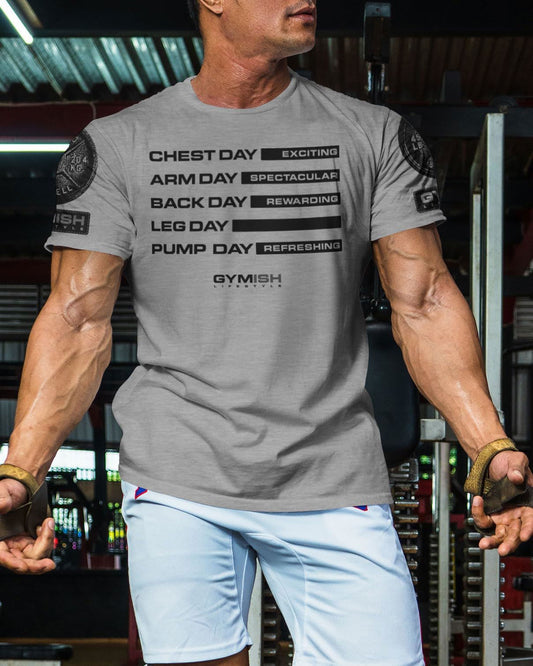 054. GYM DAYS LEG DAY Workout T-Shirt - Gymish - - #Gym Shirts# - - #Workout T-Shirts#