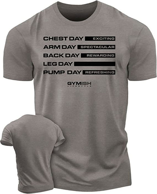 054. GYM DAYS LEG DAY Workout T-Shirt - Gymish - - #Gym Shirts# - - #Workout T-Shirts#