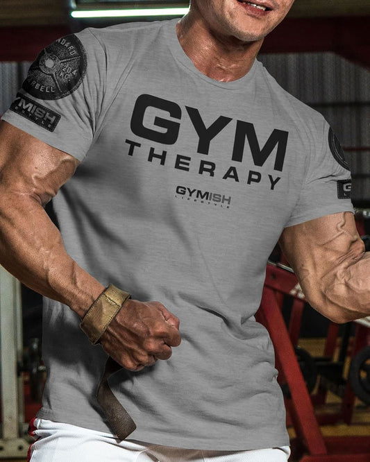 055. Gym Therapy Workout T-Shirt - Gymish - - #Gym Shirts# - - #Workout T-Shirts#