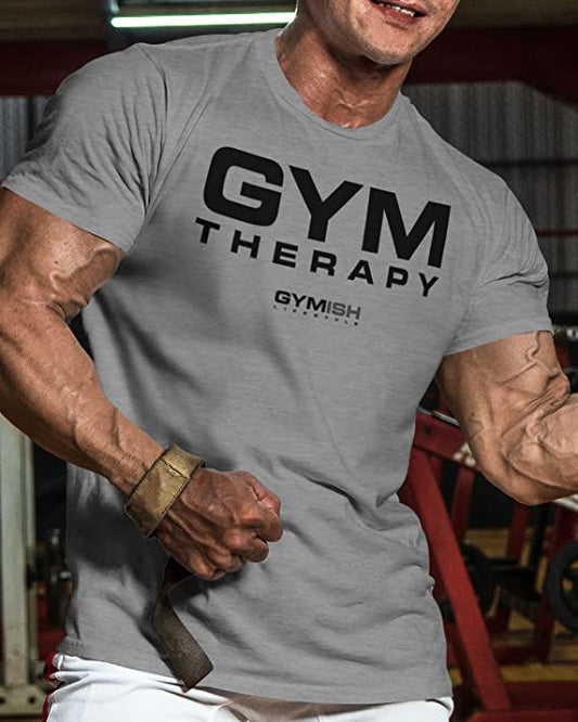 055. Gym Therapy Workout T-Shirt - Gymish - - #Gym Shirts# - - #Workout T-Shirts#