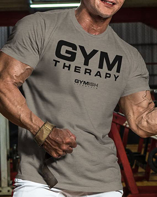 055. Gym Therapy Workout T-Shirt - Gymish - - #Gym Shirts# - - #Workout T-Shirts#
