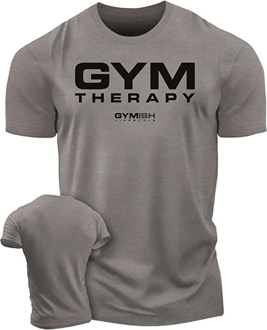 055. Gym Therapy Workout T-Shirt - Gymish - - #Gym Shirts# - - #Workout T-Shirts#