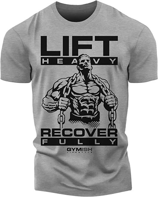 057. Recover Fully Workout T-Shirt - Gymish - - #Gym Shirts# - - #Workout T-Shirts#