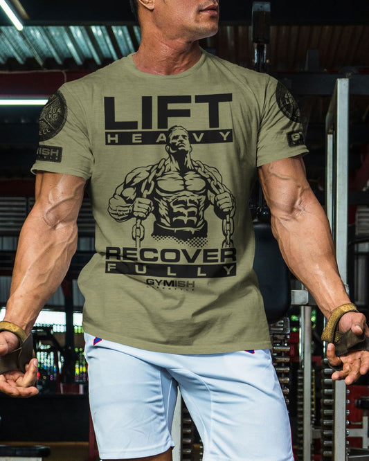 057. Recover Fully Workout T-Shirt - Gymish - - #Gym Shirts# - - #Workout T-Shirts#