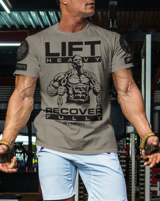 057. Recover Fully Workout T-Shirt - Gymish - - #Gym Shirts# - - #Workout T-Shirts#