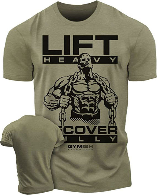 057. Recover Fully Workout T-Shirt - Gymish - - #Gym Shirts# - - #Workout T-Shirts#