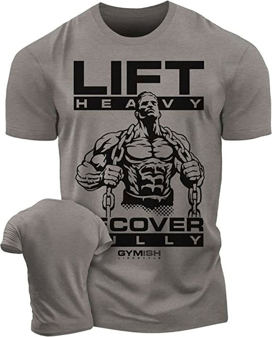 057. Recover Fully Workout T-Shirt - Gymish - - #Gym Shirts# - - #Workout T-Shirts#