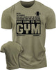 059. Hello... Goodbye Funny Motivational Workout Gym T-Shirt for Men