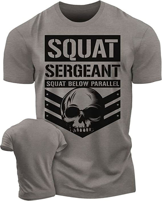 064. Squat Sergeant Workout T-Shirt - Gymish - - #Gym Shirts# - - #Workout T-Shirts#