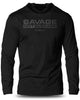 065. Savage Not Average Lightweight Long Sleeve Hooded T-shirt for Men