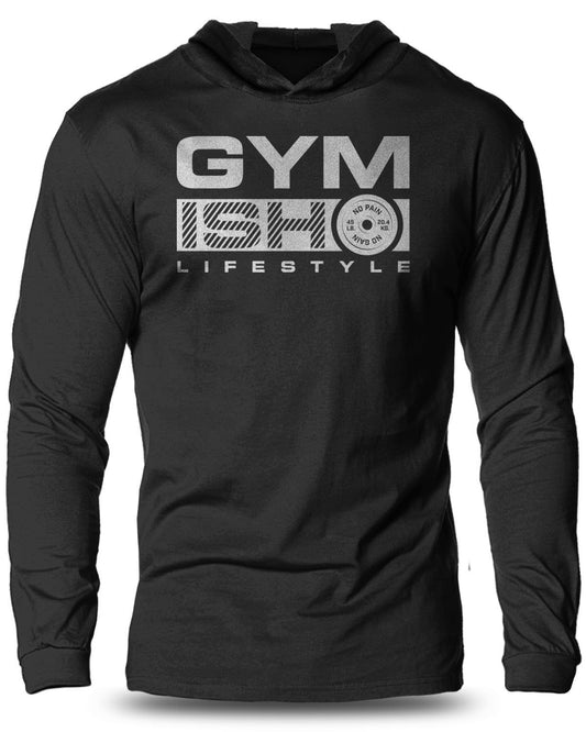 068- GYMISH 3 Lightweight Long Sleeve Hooded T-shirt for Men - Gymish - - #Gym Shirts# - - #Workout T-Shirts#