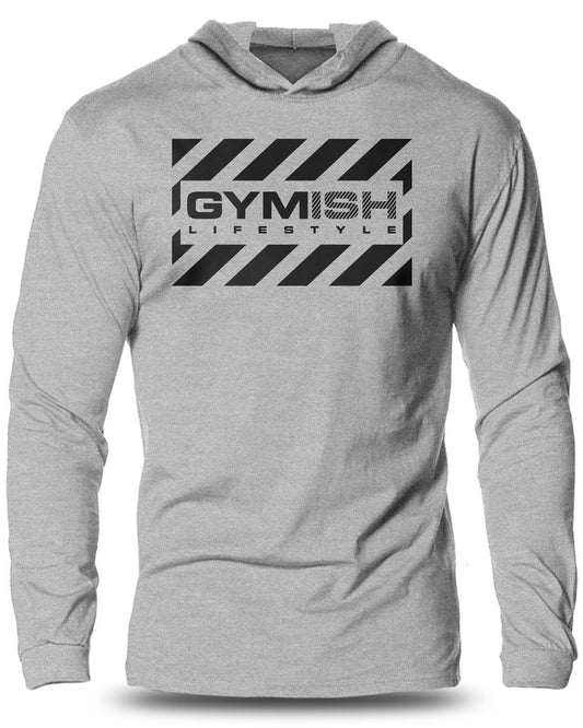 076-Gymish Supreme Lightweight Long Sleeve Hooded T-shirt for Men - Gymish - - #Gym Shirts# - - #Workout T-Shirts#