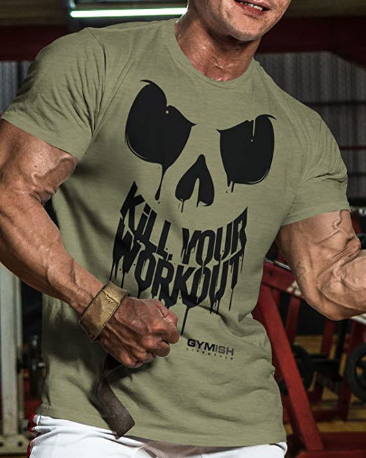 078. Kill Your Workout Workout T-Shirt - Gymish - - #Gym Shirts# - - #Workout T-Shirts#