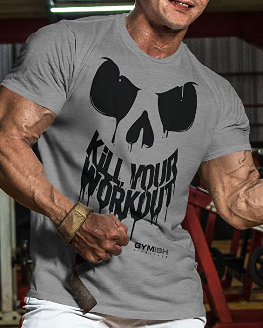 078. Kill Your Workout Workout T-Shirt - Gymish - - #Gym Shirts# - - #Workout T-Shirts#