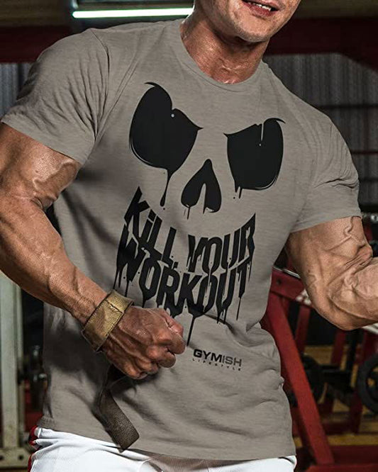 078. Kill Your Workout Workout T-Shirt - Gymish - - #Gym Shirts# - - #Workout T-Shirts#
