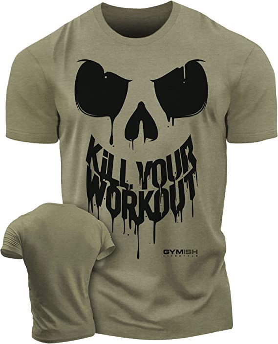 Kill Your Workout Workout T Shirt Funny Gym Shirts Lifting T Shirt Deadlift Gymish