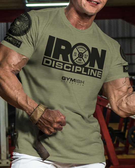 079. Iron Discipline Workout T-Shirt - Gymish - - #Gym Shirts# - - #Workout T-Shirts#