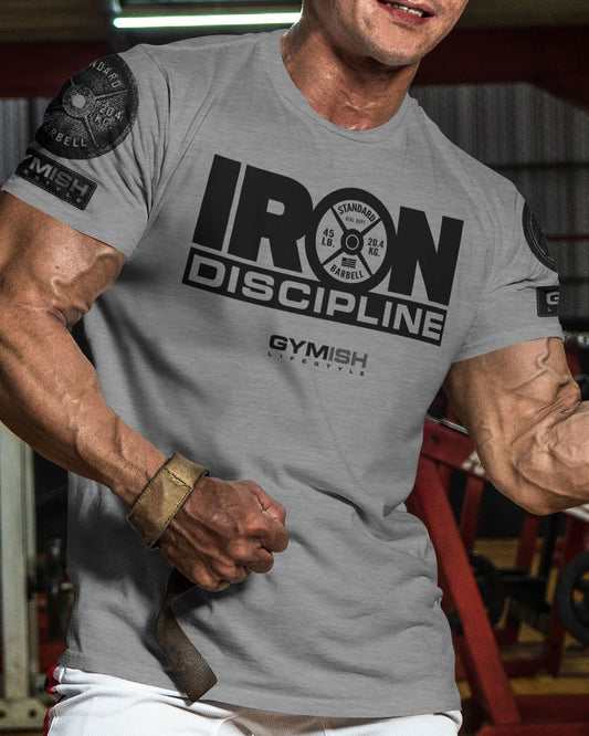 079. Iron Discipline Workout T-Shirt - Gymish - - #Gym Shirts# - - #Workout T-Shirts#