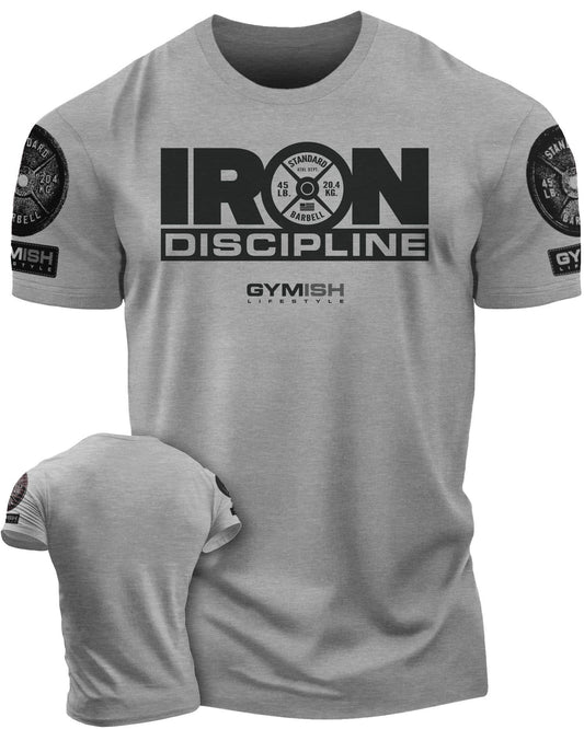 079. Iron Discipline Workout T-Shirt - Gymish - - #Gym Shirts# - - #Workout T-Shirts#