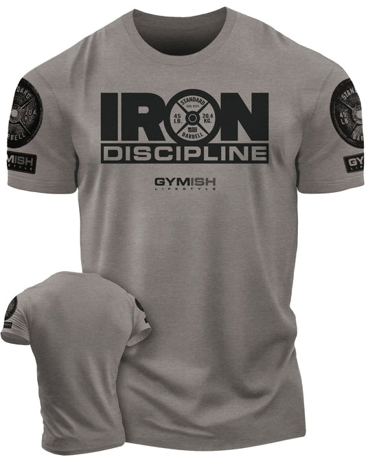 079. Iron Discipline Workout T-Shirt - Gymish - - #Gym Shirts# - - #Workout T-Shirts#