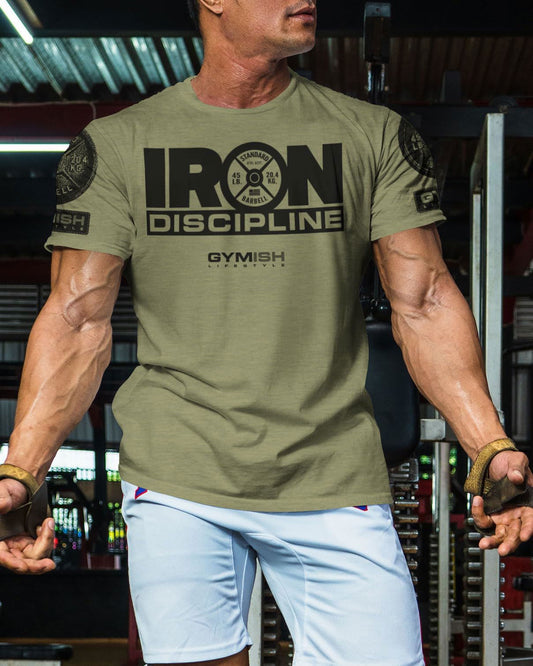 079. Iron Discipline Workout T-Shirt - Gymish - - #Gym Shirts# - - #Workout T-Shirts#