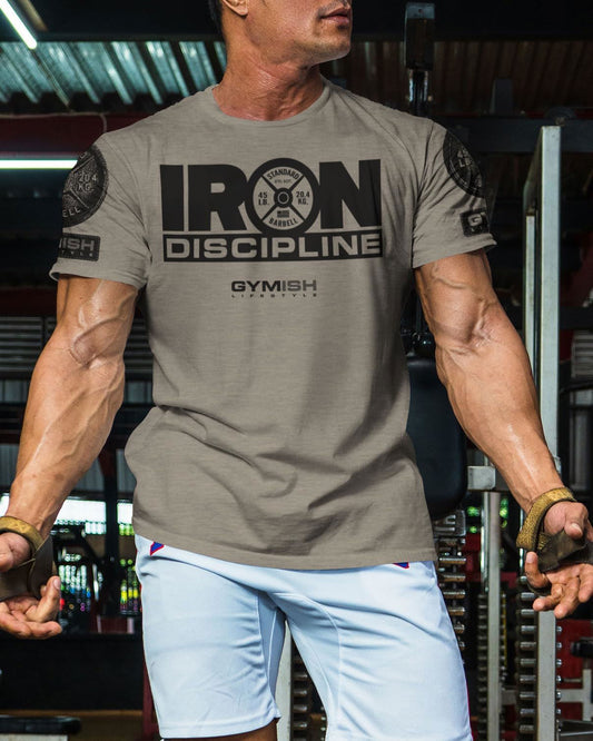 079. Iron Discipline Workout T-Shirt - Gymish - - #Gym Shirts# - - #Workout T-Shirts#