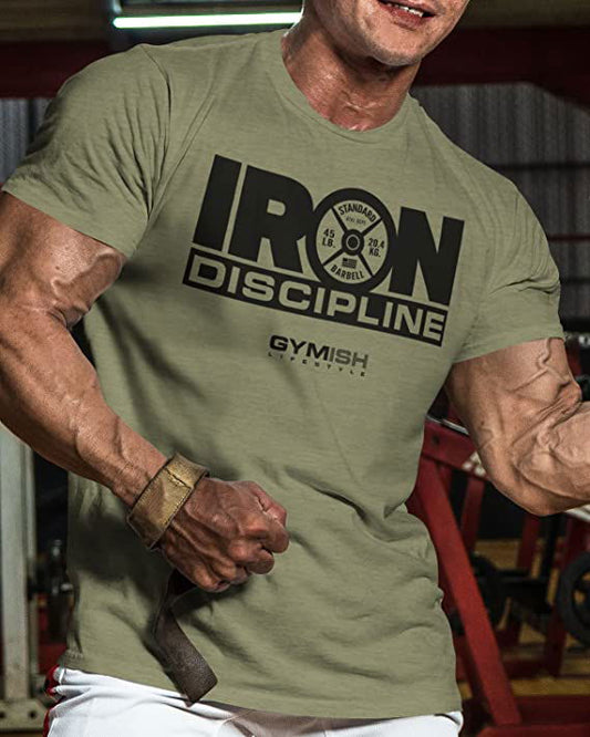 079. Iron Discipline Workout T-Shirt - Gymish - - #Gym Shirts# - - #Workout T-Shirts#