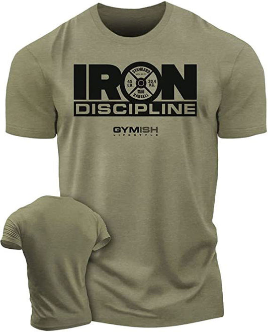 079. Iron Discipline Workout T-Shirt - Gymish - - #Gym Shirts# - - #Workout T-Shirts#