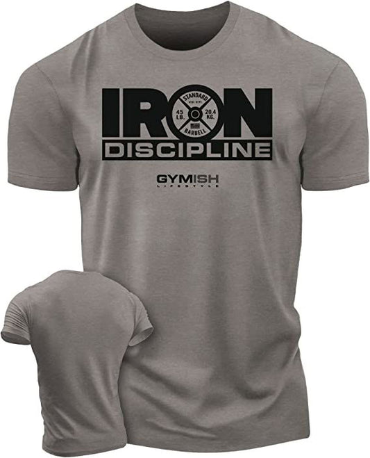 079. Iron Discipline Workout T-Shirt - Gymish - - #Gym Shirts# - - #Workout T-Shirts#