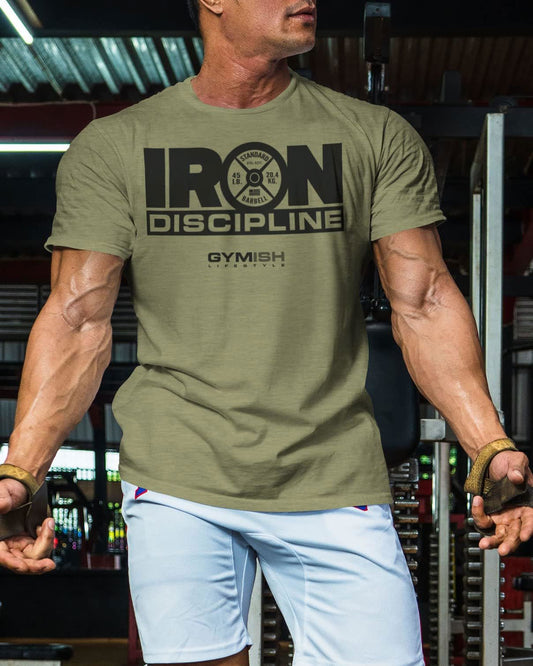 079. Iron Discipline Workout T-Shirt - Gymish - - #Gym Shirts# - - #Workout T-Shirts#