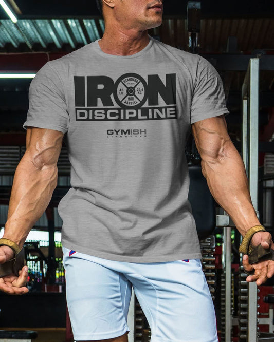 079. Iron Discipline Workout T-Shirt - Gymish - - #Gym Shirts# - - #Workout T-Shirts#