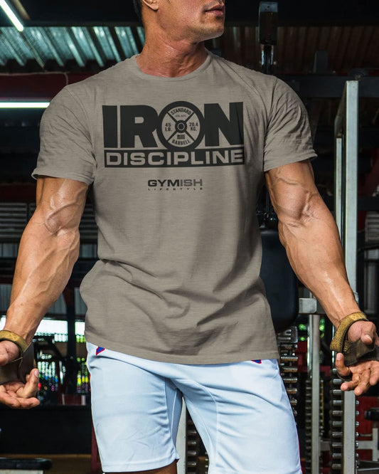079. Iron Discipline Workout T-Shirt - Gymish - - #Gym Shirts# - - #Workout T-Shirts#