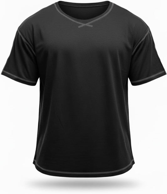 Gymish Lifestyle Men’s Vintage Oversized Gym T-Shirt, Relaxed Fit Bodybuilding & Workout Tee